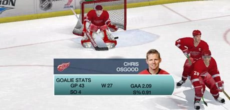 Screen z gry "NHL 09"
