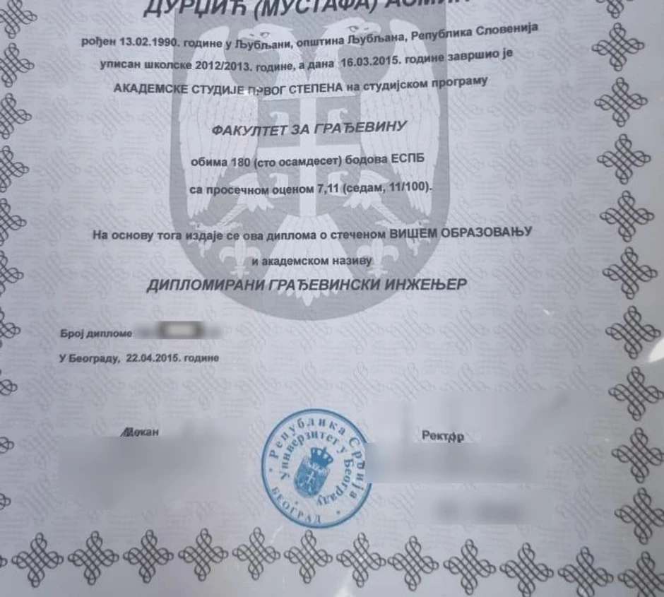 Mustafa Durdžić, objava