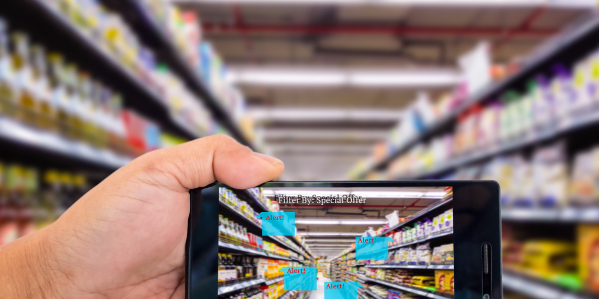 Augmented reality could be used in retail.