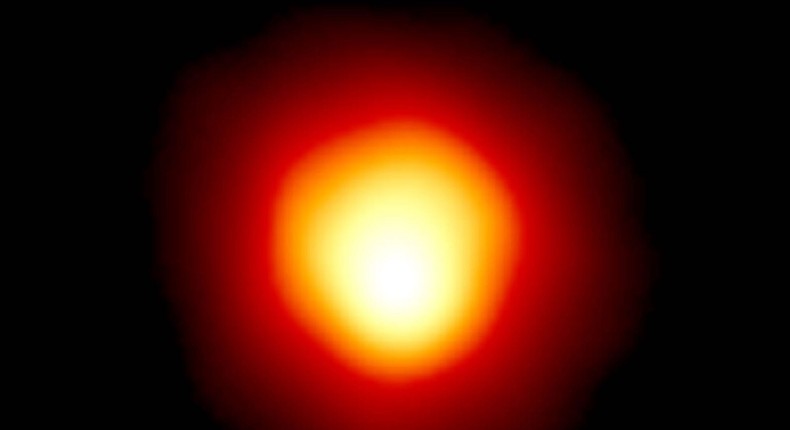 A picture of Betelgeuse taken by the Hubble telescope.Andrea Dupree (Harvard-Smithsonian CfA), Ronald Gilliland (STScI),NASA and ESA