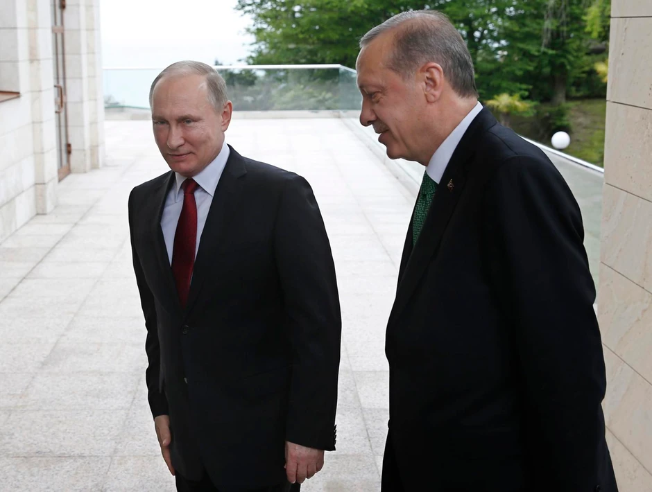Vladimir Putin i Redžep Tajip Erdogan u Sočiju