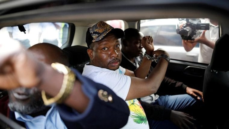Nairobi Governor Mike Sonko after being arrested on December 6, 2019. Sonko leaves EACC Integrity Centre for day in court