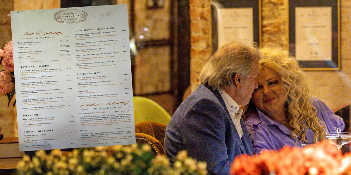Magda Gessler wraz z Waldemarem Kozarewskim spędzili uroczą randkę w krakowskiej restauracji. 