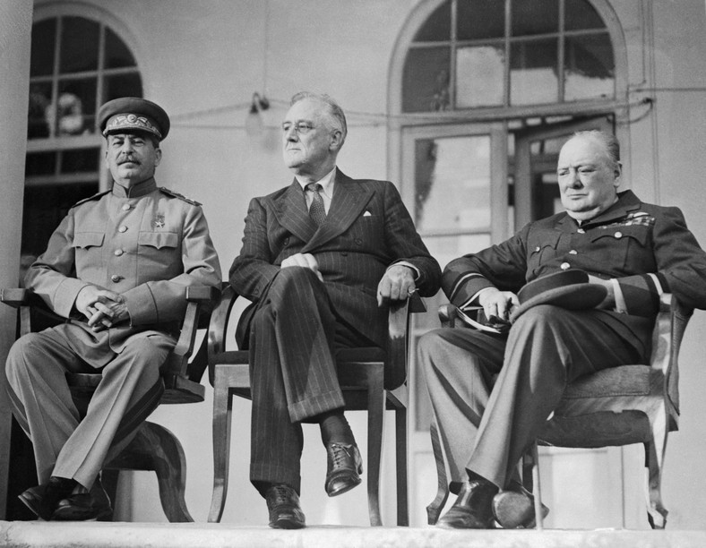 Józef Stalin, Franklin Delano Roosevelt i Winston Churchill