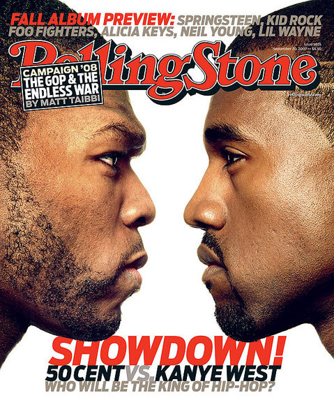 50 Cent i Kanye Westna okładce Rolling Stone