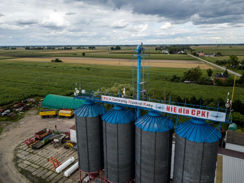 Silosy w gospodarstwie Szymańczaków