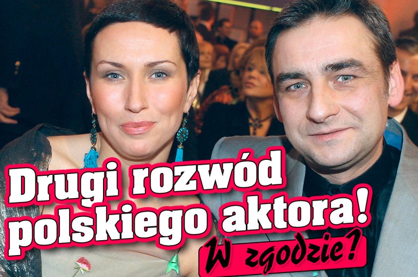 Drugi rozwód polskiego aktora! W zgodzie?