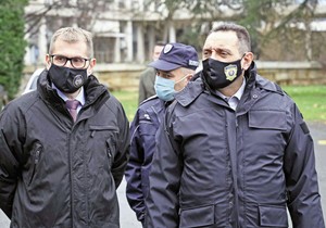 Direktor policije Srbije Vladimir Rebić i ministar unutrašnjih poslova Aleksandar Vulin