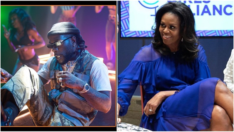 Michelle Obama's playlist for her workout session this year comes with an impressive roll call as Nigeria's music star, Burna Boy made it to the list.