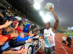 Wielka gwiazda Bolta świeciła nawet w ulewnym deszczu