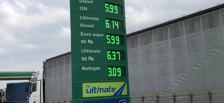 Benzyna i olej napędowy za chwilę powyżej 6 zł za litr. Rekordowe ceny na stacjach