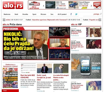 Novi sajt www.alo.rs! - Blic