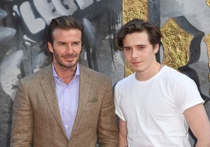 Dejvid Bekam sa sinom