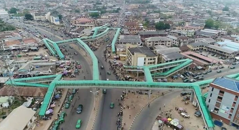 This pedestrian bridge maze in Abeokuta is allegedly the longest in sub-saharan Africa. [scoopernews]