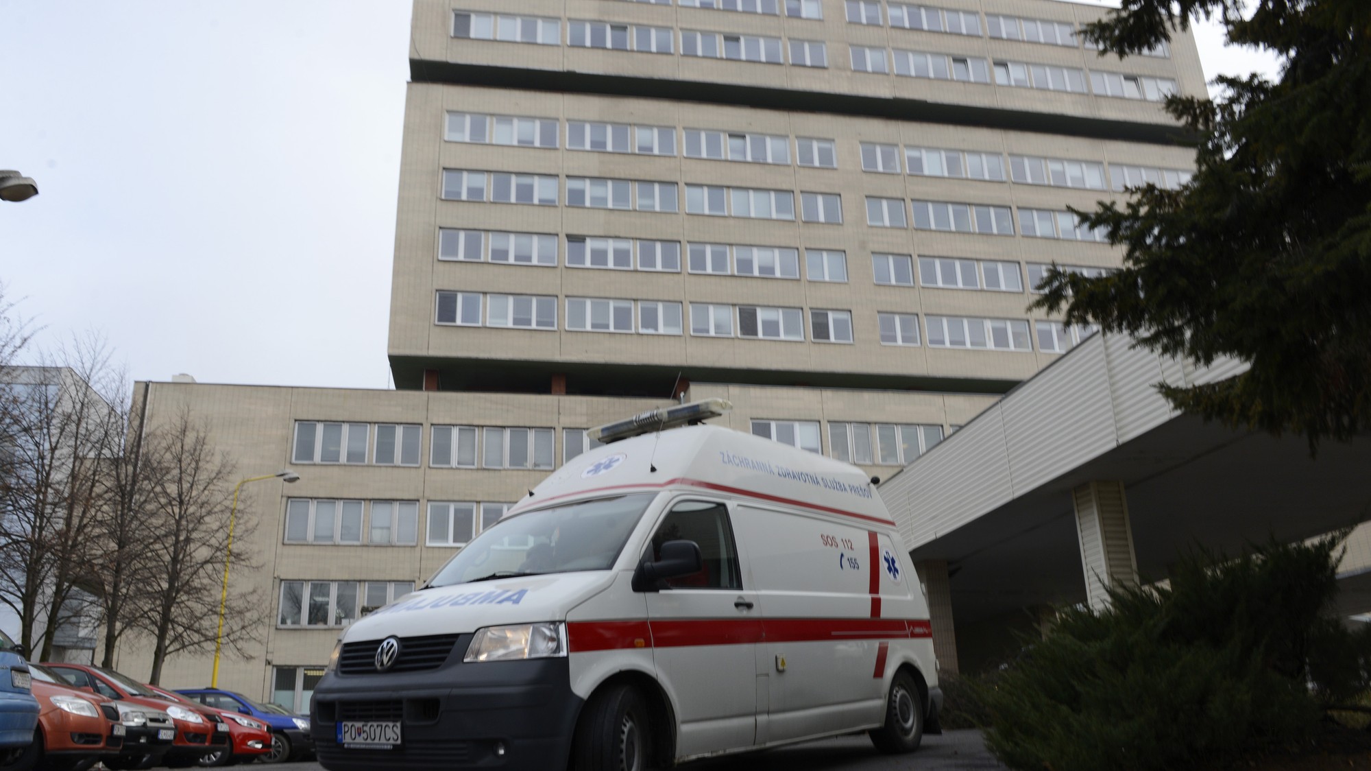 Snímka z areálu FNsP J. A. Reimana Prešov.