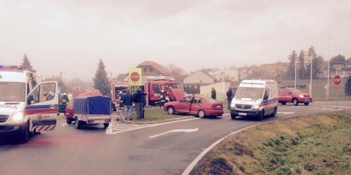 Wypadek w Reńskiej Wsi na Opolszczyźnie