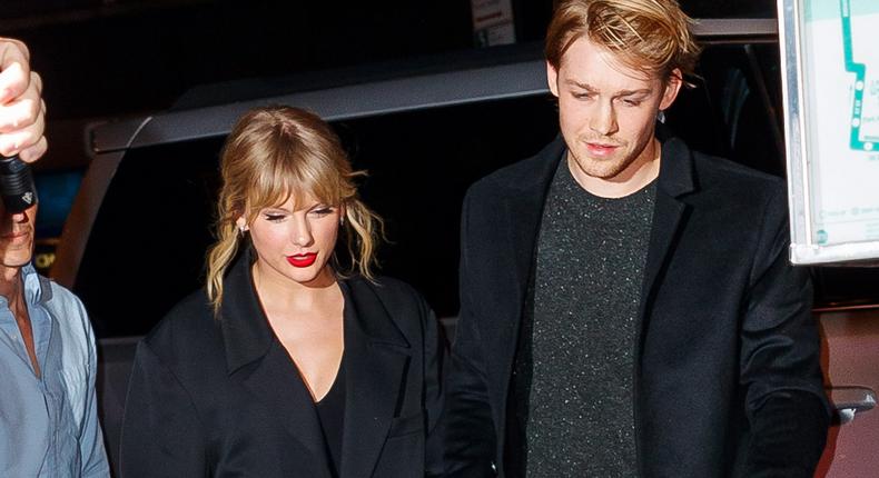 Taylor Swift and Joe Alwyn arrive at Zuma on October 06, 2019 in New York City.Jackson Lee/GC Images