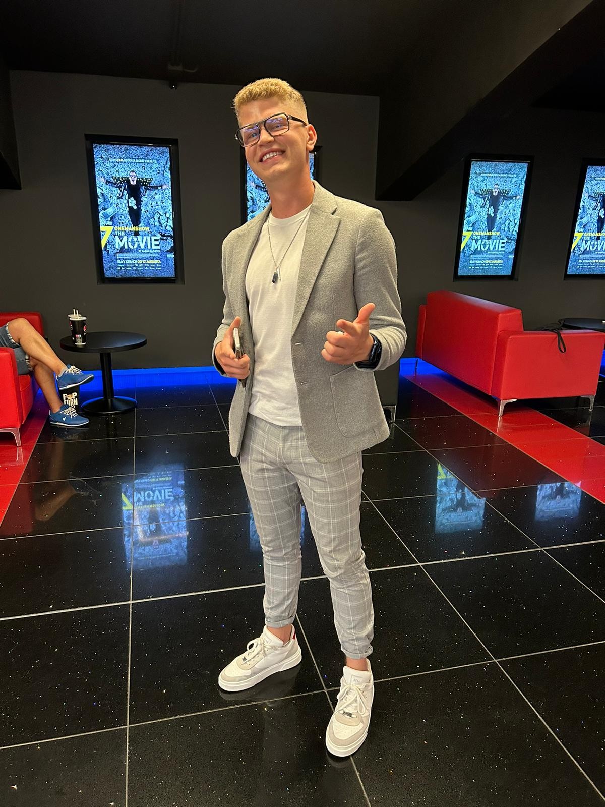Oliver Oswald na premiére filmu ONEMANSHOW.