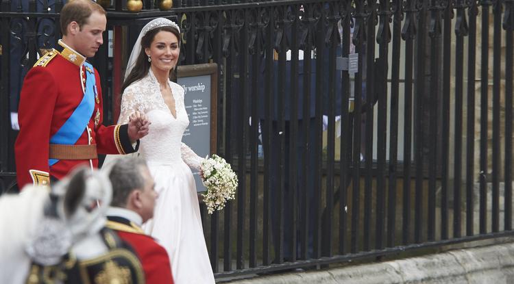 Kate Middleton és Vilmos herceg esküvőjükön