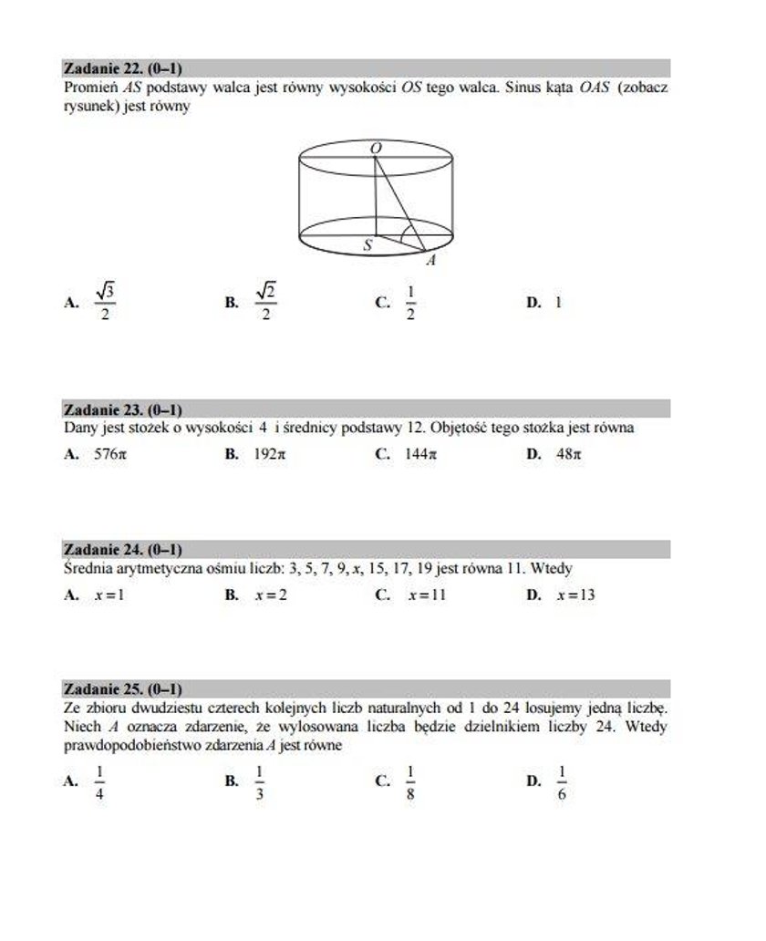 arkusze matematyka