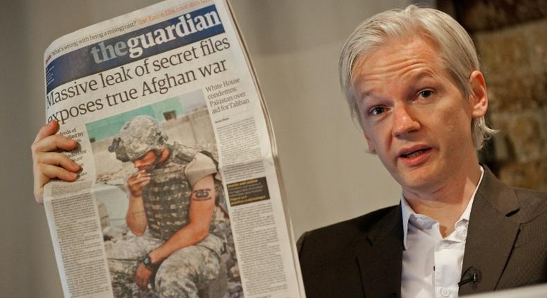 Julian Assange in 2010, when WikiLeaks stunned the United States by publishing tens of thousands of secret files on the US war in Afghanistan