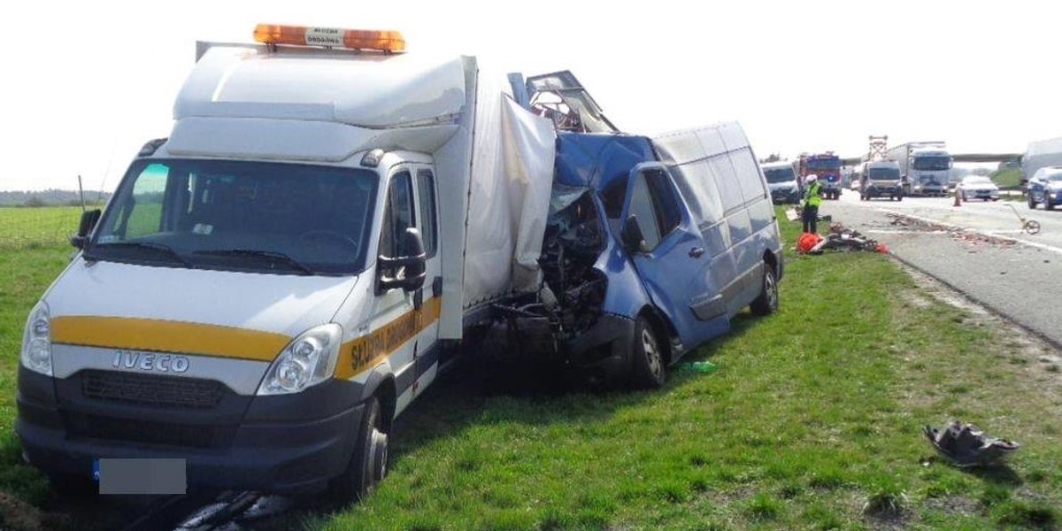 Wypadek na autostradzie