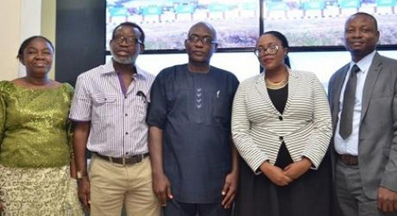 Samsung officials and Ekiti state government officials at the launch of the engineering academy