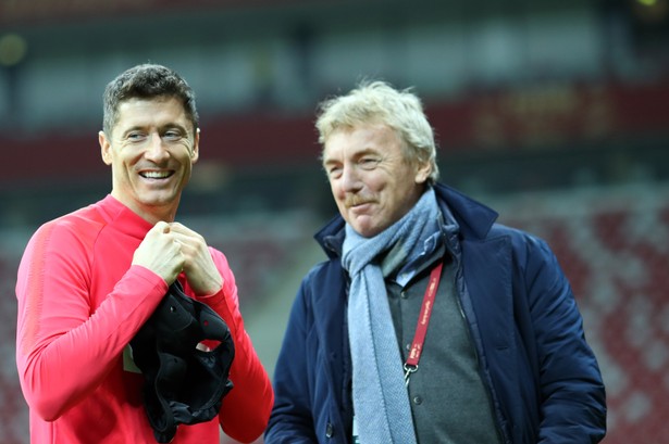 Robert Lewandowski i Zbigniew Boniek