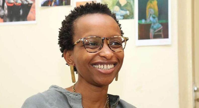 The late Bob Collymore's widow, Wambui Kamiru Collymore