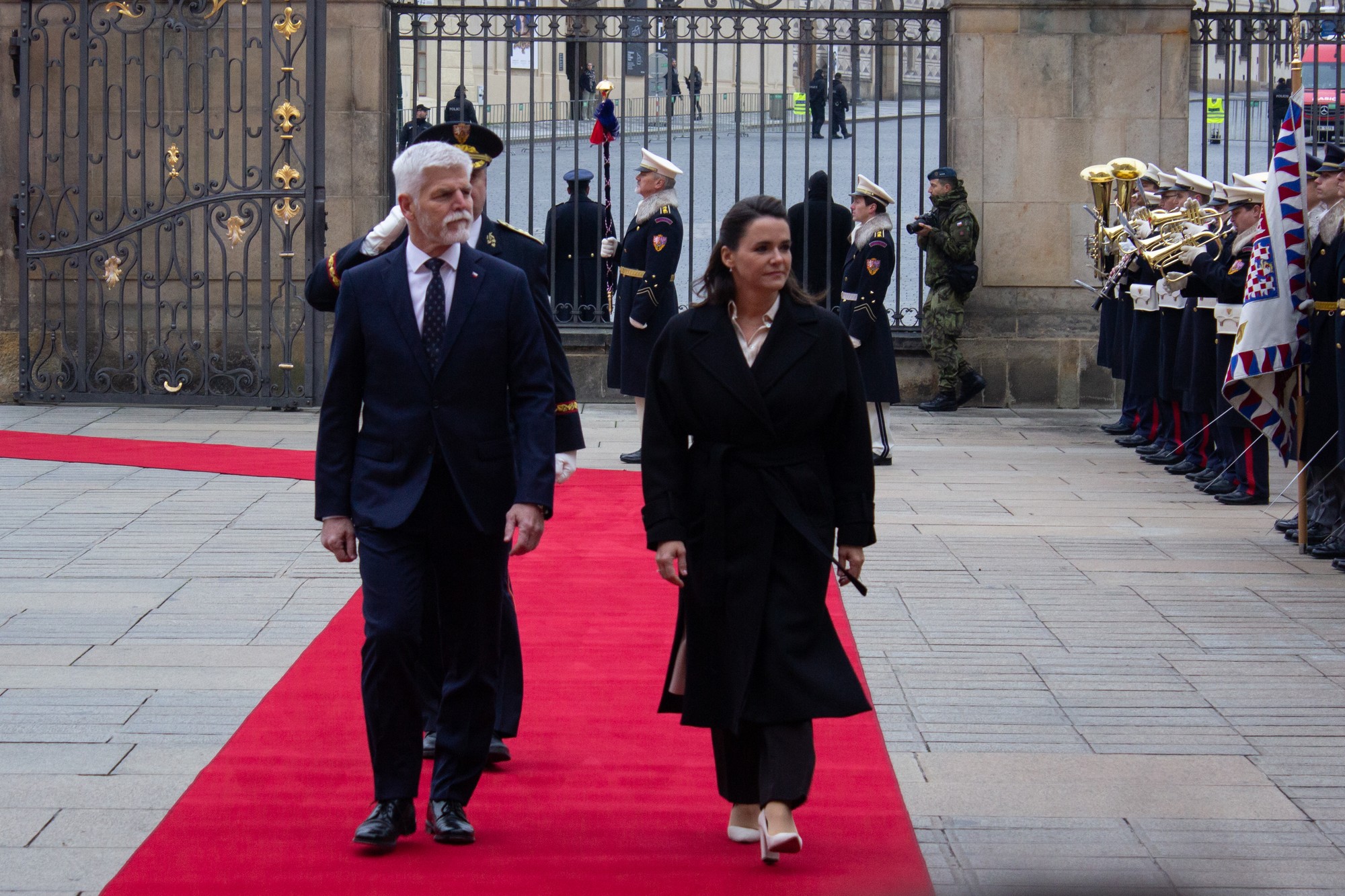 Petr Pavel a maďarská prezidentka Katalin Nováková.