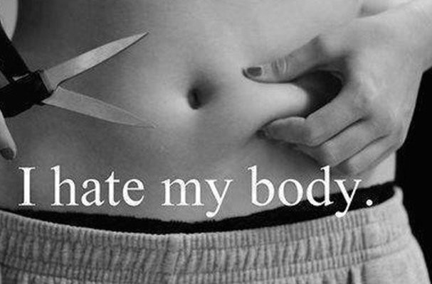 I hate my body, fot. pro-ana.blog