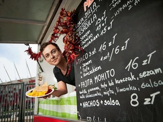 Krzysztof Stelmach, właściciel food trucku Jakie Taco