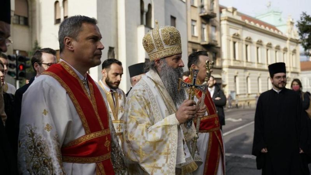 Patrijarh Porfirije na dan ustoličenja u Sabornoj crkvi u Beogradu | Foto: Fonet/Marija Đoković