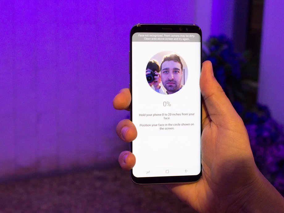 You can unlock the Galaxy S8 with a selfie.