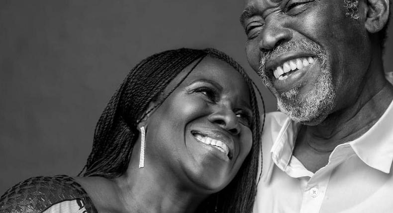 Today is Olu Jacobs' birthday you've got to read the adorable message he got from his wife, Joke Silva [Instagram/AjokeSilva]