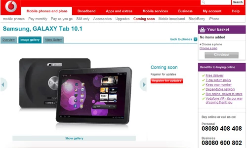 Nie wiadomo jeszcze co Samsung zamierza zrobić z tym fantem. Galaxy Tab 10.1 (stary) wisi już w portfolio brytyjskiego operatora Vodafone