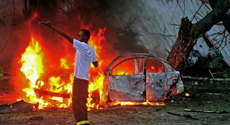 A car bomb attack in Mogadishu was claimed by the Shabaab militants who have been fighting for a decade to overthrow the internationally backed government