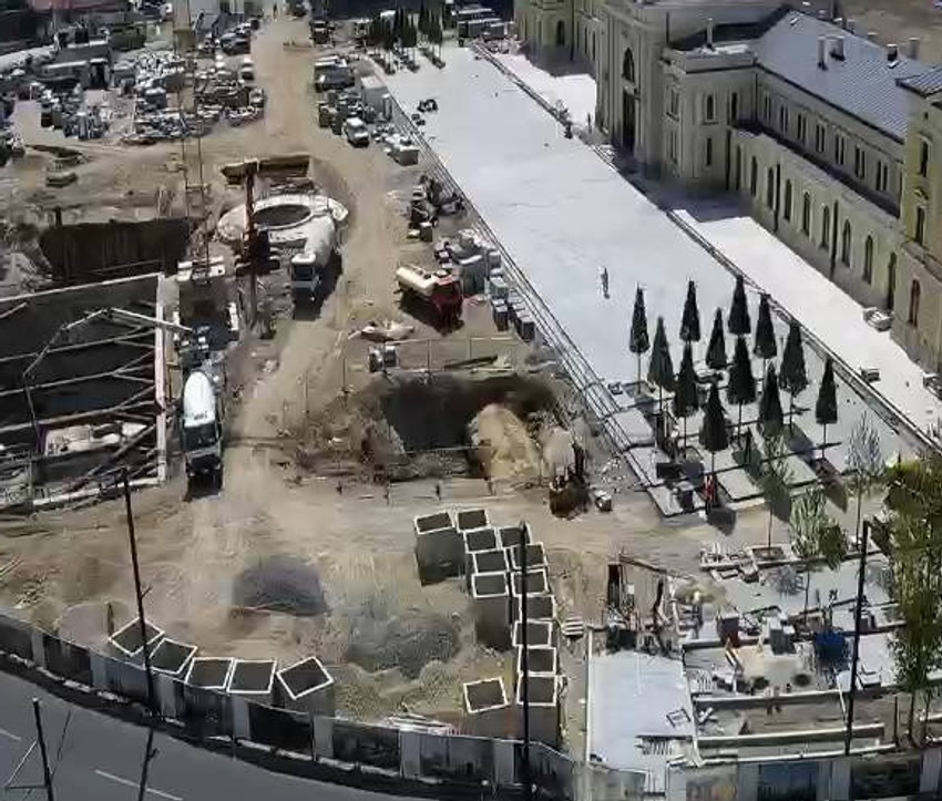 Radovi na Savskom trgu