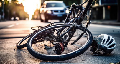 Rowerzysta przeżył szok. Wjechał w auto na przejeździe i dostał mandat. "Jak to ja jestem sprawcą?"