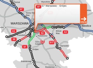 Rozstrzygnięto przetargi na budowę odcinka trasy S7 z Warszawy do Grójca [MAPA]