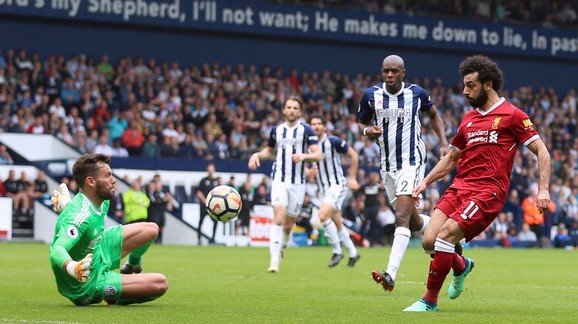 Salah postiže gol na meču sa VBA