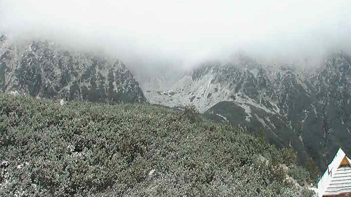 Dzisiejszej nocy w Tatrach spadł śnieg. Jego cienka warstwa pokrywa zbocza Kasprowego Wierchu i Giewontu. Śnieg leży od wysokości 1600 m n.p.m. W nocy temperatura na szczytach spadała do minus trzech stopni Celsjusza. W Zakopanem termometry wskazywały 5 stopni.