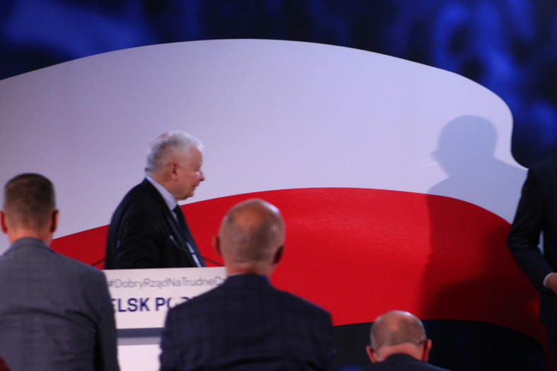 Jarosław Kaczyński spotkał się z wyborcami w Bielsku Podlaskim, 2.07.2022 