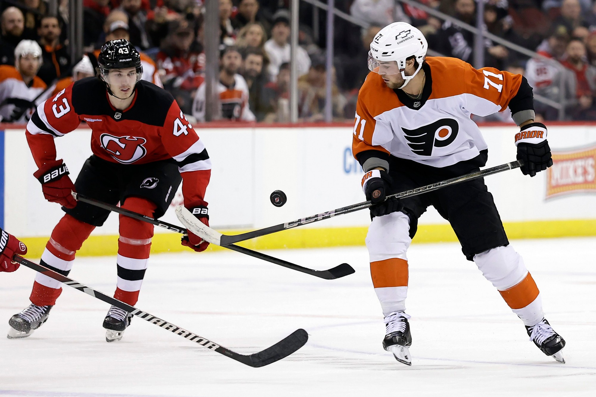Zápas NHL: New Jersey Devils - Philadelphia Flyers.