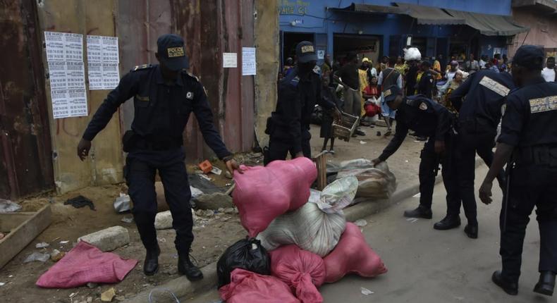 Première opération de la brigade de lutte contre le désordre urbain à Abobo