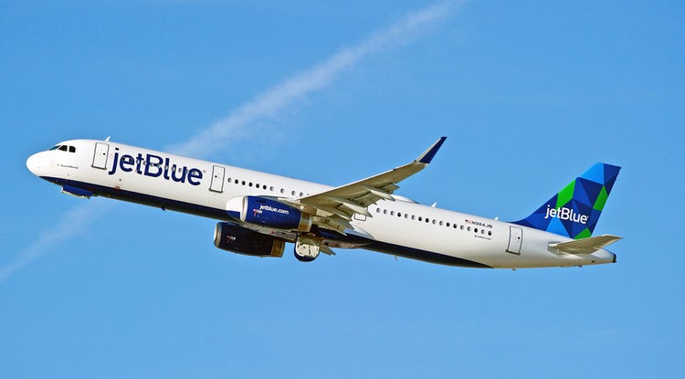 Így néz ki egy JetBlue gép.