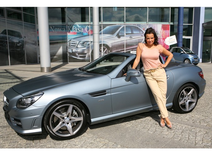 Anna Mucha - miłośniczka Mercedesów