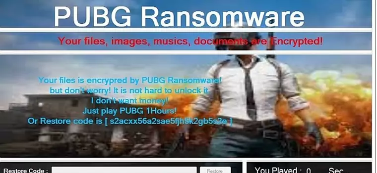 Nowy ransomware odszyfruje Ci dysk dopiero, gdy zagrasz w... PUBG