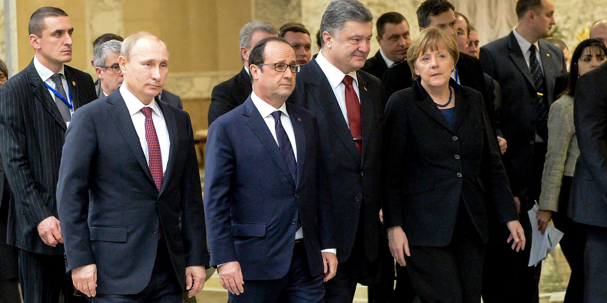 Niemcy i Francuzi rozmawiali z Putinem o Ukrainie.