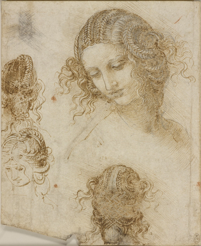 Leonardo da Vinci, "Études pour la tête de Léda"